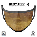 Molten Gold Digital Foil Swirl V7 - Made in USA Mouth Cover Unisex Anti-Dust Cotton Blend Reusable & Washable Face Mask with Adjustable Sizing for Adult or Child