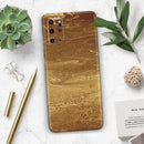 Molten Gold Digital Foil Swirl V7 - Skin-Kit for the Samsung Galaxy S-Series S20, S20 Plus, S20 Ultra , S10 & others (All Galaxy Devices Available)