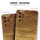Molten Gold Digital Foil Swirl V7 - Skin-Kit for the Samsung Galaxy S-Series S20, S20 Plus, S20 Ultra , S10 & others (All Galaxy Devices Available)