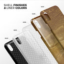 Molten Gold Digital Foil Swirl V7 - iPhone X Swappable Hybrid Case