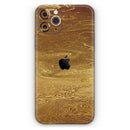 Molten Gold Digital Foil Swirl V7 - Vinyl Skin Wrap for iPhone 17 Pro Max, 17 Pro, 17 Air, 17, 16 & All Models — Soft Matte or Ultra Gloss