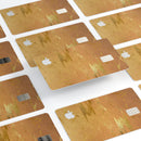 Molten Gold Digital Foil Swirl V8 - Premium Protective Decal Skin-Kit for the Apple Credit Card