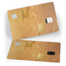 Molten Gold Digital Foil Swirl V8 - Premium Protective Decal Skin-Kit for the Apple Credit Card