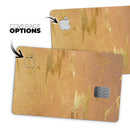 Molten Gold Digital Foil Swirl V8 - Premium Protective Decal Skin-Kit for the Apple Credit Card