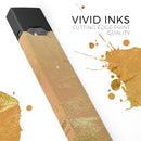 Molten Gold Digital Foil Swirl V8 - Premium Decal Protective Skin-Wrap Sticker compatible with the Juul Labs vaping device