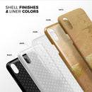 Molten Gold Digital Foil Swirl V8 - iPhone X Swappable Hybrid Case