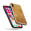 Molten Gold Digital Foil Swirl V8 - iPhone X Swappable Hybrid Case