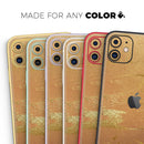 Molten Gold Digital Foil Swirl V8 - Vinyl Skin Wrap for iPhone 17 Pro Max, 17 Pro, 17 Air, 17, 16 & All Models — Soft Matte or Ultra Gloss