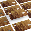 Molten Gold Digital Foil Swirl V9 - Premium Protective Decal Skin-Kit for the Apple Credit Card