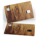 Molten Gold Digital Foil Swirl V9 - Premium Protective Decal Skin-Kit for the Apple Credit Card