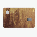Molten Gold Digital Foil Swirl V9 - Premium Protective Decal Skin-Kit for the Apple Credit Card