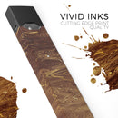 Molten Gold Digital Foil Swirl V9 - Premium Decal Protective Skin-Wrap Sticker compatible with the Juul Labs vaping device