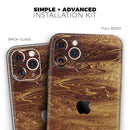 Molten Gold Digital Foil Swirl V9 - Vinyl Skin Wrap for iPhone 17 Pro Max, 17 Pro, 17 Air, 17, 16 & All Models — Soft Matte or Ultra Gloss