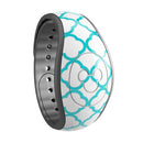 Moracan Teal on White - Decal Skin Wrap Kit for the Disney Magic Band