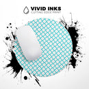 Moracan Teal on White// WaterProof Rubber Foam Backed Anti-Slip Mouse Pad for Home Work Office or Gaming Computer Desk