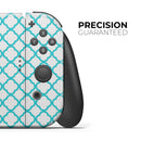 Moracan Teal on White // Skin Decal Wrap Kit for Nintendo Switch Console & Dock, Joy-Cons, Pro Controller, Lite, 3DS XL, 2DS XL, DSi, or Wii - Vinyl Skin Wrap for Nintendo Switch 2, OLED, Lite, Pro Controller, Wii & Classic Handhelds