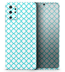 Moracan Teal on White - Premium Vinyl Skin Decal for Samsung Galaxy S25 Ultra, S24, S23, S22 & All Galaxy S Models