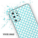 Moracan Teal on White - Premium Vinyl Skin Decal for Samsung Galaxy S25 Ultra, S24, S23, S22 & All Galaxy S Models