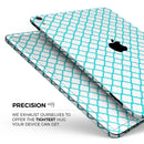 Moracan Teal on White - Full Body Skin Decal for the Apple iPad Pro 12.9", 11", 10.5", 9.7", Air or Mini (All Models Available)