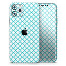 Moracan Teal on White - Vinyl Skin Wrap for iPhone 17 Pro Max, 17 Pro, 17 Air, 17, 16 & All Models — Soft Matte or Ultra Gloss