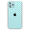 Moracan Teal on White - Vinyl Skin Wrap for iPhone 17 Pro Max, 17 Pro, 17 Air, 17, 16 & All Models — Soft Matte or Ultra Gloss