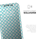 Moracan Teal on White - Vinyl Skin Wrap for iPhone 17 Pro Max, 17 Pro, 17 Air, 17, 16 & All Models — Soft Matte or Ultra Gloss