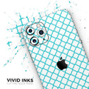 Moracan Teal on White - Vinyl Skin Wrap for iPhone 17 Pro Max, 17 Pro, 17 Air, 17, 16 & All Models — Soft Matte or Ultra Gloss