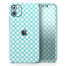 Moracan Teal on White - Vinyl Skin Wrap for iPhone 17 Pro Max, 17 Pro, 17 Air, 17, 16 & All Models — Soft Matte or Ultra Gloss