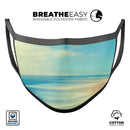 Morning Beach Blur - Made in USA Mouth Cover Unisex Anti-Dust Cotton Blend Reusable & Washable Face Mask with Adjustable Sizing for Adult or Child