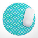 Morocan Teal Pattern// WaterProof Rubber Foam Backed Anti-Slip Mouse Pad for Home Work Office or Gaming Computer Desk