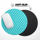 Morocan Teal Pattern// WaterProof Rubber Foam Backed Anti-Slip Mouse Pad for Home Work Office or Gaming Computer Desk