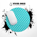 Morocan Teal Pattern// WaterProof Rubber Foam Backed Anti-Slip Mouse Pad for Home Work Office or Gaming Computer Desk