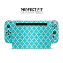 Morocan Teal Pattern // Skin Decal Wrap Kit for Nintendo Switch Console & Dock, Joy-Cons, Pro Controller, Lite, 3DS XL, 2DS XL, DSi, or Wii - Vinyl Skin Wrap for Nintendo Switch 2, OLED, Lite, Pro Controller, Wii & Classic Handhelds