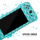 Morocan Teal Pattern // Skin Decal Wrap Kit for Nintendo Switch Console & Dock, Joy-Cons, Pro Controller, Lite, 3DS XL, 2DS XL, DSi, or Wii - Vinyl Skin Wrap for Nintendo Switch 2, OLED, Lite, Pro Controller, Wii & Classic Handhelds