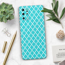 Morocan Teal Pattern - Premium Vinyl Skin Decal for Samsung Galaxy S25 Ultra, S24, S23, S22 & All Galaxy S Models