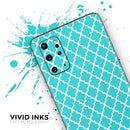 Morocan Teal Pattern - Premium Vinyl Skin Decal for Samsung Galaxy S25 Ultra, S24, S23, S22 & All Galaxy S Models
