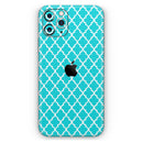 Morocan Teal Pattern - Vinyl Skin Wrap for iPhone 17 Pro Max, 17 Pro, 17 Air, 17, 16 & All Models — Soft Matte or Ultra Gloss