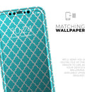 Morocan Teal Pattern - Vinyl Skin Wrap for iPhone 17 Pro Max, 17 Pro, 17 Air, 17, 16 & All Models — Soft Matte or Ultra Gloss