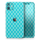 Morocan Teal Pattern - Vinyl Skin Wrap for iPhone 17 Pro Max, 17 Pro, 17 Air, 17, 16 & All Models — Soft Matte or Ultra Gloss
