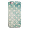 Mottled Aqua and White Polkadots-10 iPhone 6/6s or 6/6s Plus 2-Piece Hybrid INK-Fuzed Case