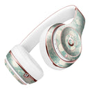 Mottled Aqua and White Polkadots-10 Full-Body Skin Kit for the Beats by Dre Solo 3 Wireless Headphones