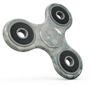 Mottled Aqua and White Polkadots-10 Full-Body Fidget Spinner Skin-Kit
