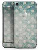 Mottled Aqua and White Polkadots-10 - Skin-kit for the iPhone 8 or 8 Plus