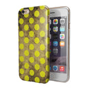 Mottled Black and Yellow Polkadots iPhone 6/6s or 6/6s Plus 2-Piece Hybrid INK-Fuzed Case