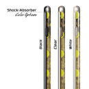 Mottled Black and Yellow Polkadots iPhone 6/6s or 6/6s Plus 2-Piece Hybrid INK-Fuzed Case