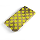 Mottled Black and Yellow Polkadots iPhone 6/6s or 6/6s Plus 2-Piece Hybrid INK-Fuzed Case
