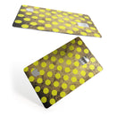 Mottled Black and Yellow Polkadots - Premium Protective Decal Skin-Kit for the Apple Credit Card