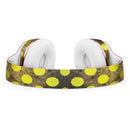 Mottled Black and Yellow Polkadots Full-Body Skin Kit for the Beats by Dre Solo 3 Wireless Headphones