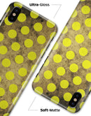 Mottled Black and Yellow Polkadots - iPhone X Clipit Case