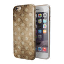 Mottled Brown and White Polkadots -7 iPhone 6/6s or 6/6s Plus 2-Piece Hybrid INK-Fuzed Case